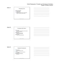 Dentistry Chapter 9 Space required for duplication of films and storage