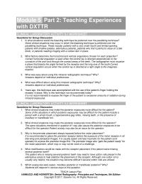 Dentistry Chapter 05 Some The Situations Which Posterior Exposures May