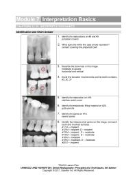 Dentistry Chapter 07 A student at the local university has come into