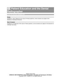 Dentistry Chapter 13 Teach Lesson Plan Iannucci And Howerton Dental