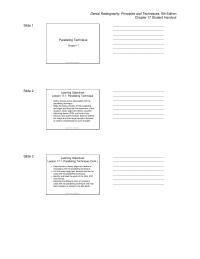 Dentistry Chapter 17 Devices And Receptor Holding Devices Continue