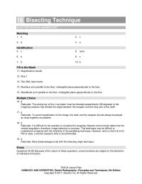 Dentistry Chapter 18 Rationale Difficult For The Operator Visualize The