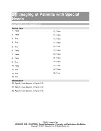 Dentistry Chapter 24&nbsp;Imaging of Patients with Special&nbsp;Needs