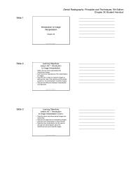 Dentistry Chapter 30 Slide Interpretation Versus Diagnosis Explanation