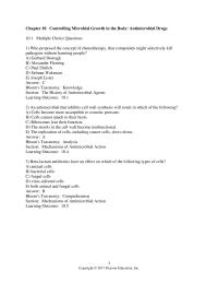 Biology & Life Sciences Chapter 10 Who proposed the concept of chemotherapy