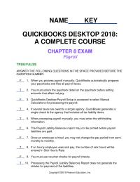 Accounting Chapter 8 Quick books Allocates The Salary Salary Sick Salary