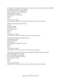 Accounting Chapter 5 The entry to close the Depreciation Expense account