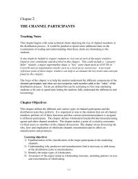 Marketing Chapter 2 Nevertheless Remain Viable Member The Marketing Channel