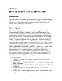 Marketing Chapter 10 Product Issues Channel Management Any These Options