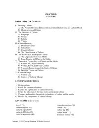 Sociology Chapter 2 Cultural Studies Develop Discussion With Your Students