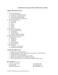Sociology Chapter 4 United States Discuss What Like Socialized Into