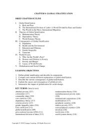 Sociology Chapter 9 &nbsp;A World Divided by Race and Gender