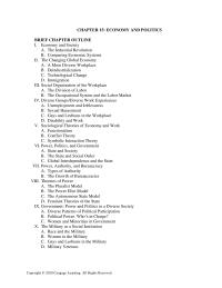 Sociology Chapter 15 The Occupational System and the Labor Market
