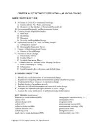 Sociology Chapter 16 The examination of ecosystems has demonstrated two