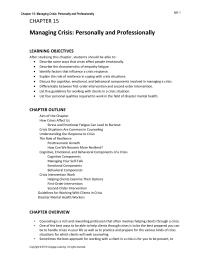 Counseling Chapter 14 Students Should Able Explain Why They Have