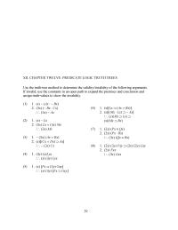 Chapter 12 Homework If invalid, use the constants in an open path