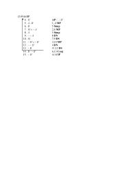 Part&nbsp;1 Homework Below are statement forms for each possible