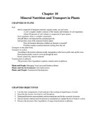 Chapter 10 What Transpiration What Cohesion What Adhesion How
