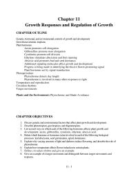 Chapter 11 What Other Signaling Molecules Affect Growth And