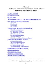 Management Chapter 2 The External Environment Ethnic Mix This