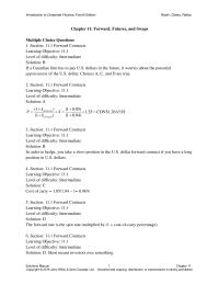 Finance Chapter 11 you take a short position in the U.S. dollar