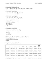 Finance Chapter 12 Binomial Option Pricing and Risk-Neutral