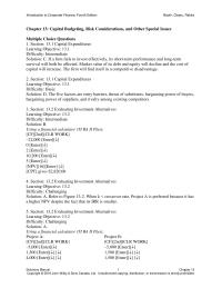 Finance Chapter 13 The five factors are entry barriers