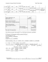 Finance Chapter 14 now the house investment is profitable