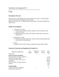 Chapter 14 Preparation Laboratory Materials And Reagents Examples Fungi