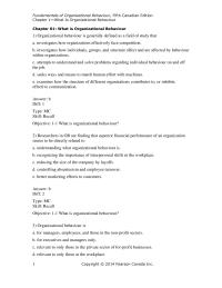 Human Resources Chapter 1 Competing Values Framework Flexible Control And Externally