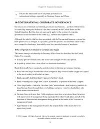 Management Chapter 10 Us Market based Financial And Governance Structure Aside