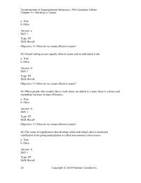 Human Resources Chapter 5 The main difference is the mutual accountability of team