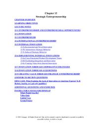 Management Chapter 13 While autonomous strategic&nbsp;behavior can result&nbsp;