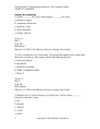Human Resources Chapter 8 Leaders Are Irrelevant And Not Needed