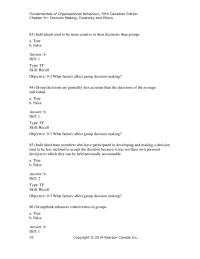 Human Resources Chapter 9 They Also Lead Increased Acceptance Solution Because group