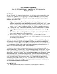 Management&nbsp;Case&nbsp;19 Share Many Similarities The Two Firms