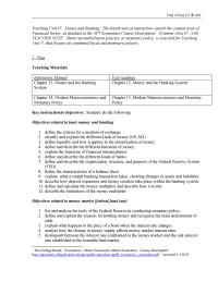 Economics Part 4-unit 4 Homework Federal Reserve B Checking Deposits Banking Institutions