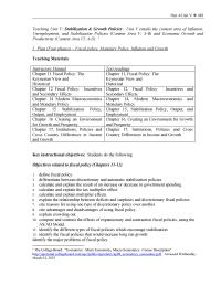 Economics Part 4-unit 5 Homework Apply Fiscal Policy Measures The Model Compare