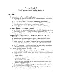 Economics Special Topic 2 Homework Discrimination Against Working Women Social Security Discriminates