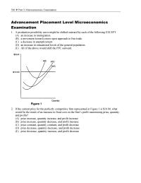 Economics Part 3-microeconomics Examination Homework Part 3 microeconomics Examination 407 Units Labor 346