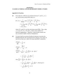 Economics Chapter 4&nbsp;Homework Therefore, in the bivariate normal case,&nbsp;zero correlation