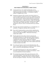 Economics Chapter 22 Homework&nbsp;The VAR approach is based on&nbsp;a simultaneous system