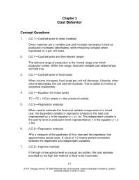 Chapter 3 while relevant costs are avoidable or can be eliminated