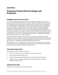 Chapter 6 Suppose You Are Going Develop And Market