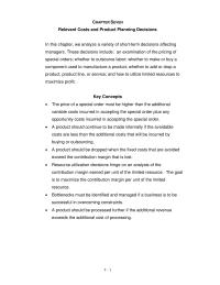 Chapter 7 Product Planning Decisions The Decision Outsource