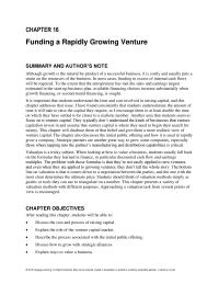 Chapter 16 Some VCS However Provide Funding The Seed