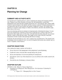 Chapter 18 Suppose Entrepreneur Has Built Successful Business Over