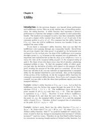 Economics Chapter 4 you can calculate an approximation to marginal utility