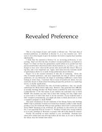 Economics Chapter 7 Once students understand the idea of revealed preference
