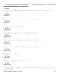 Chapter 1 The Assumption That Individuals Act Rationally